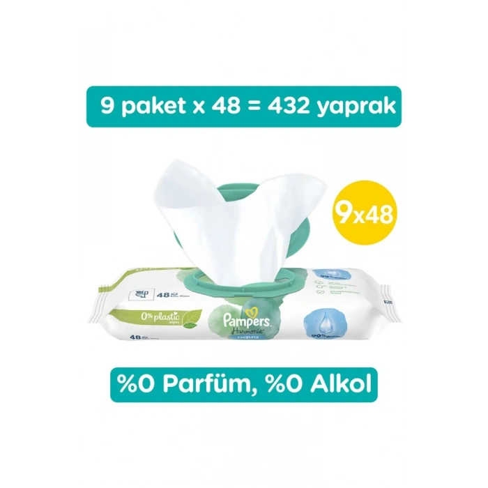 Timion Aqua Pure Islak Havlu Mendil 9Lu 432 Yaprak