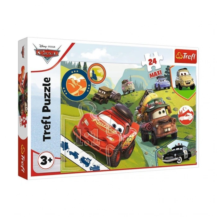 PUZZLE-14352 MaxiNessiWorld Cars 3 24 Parça Çocuk Puzzle
