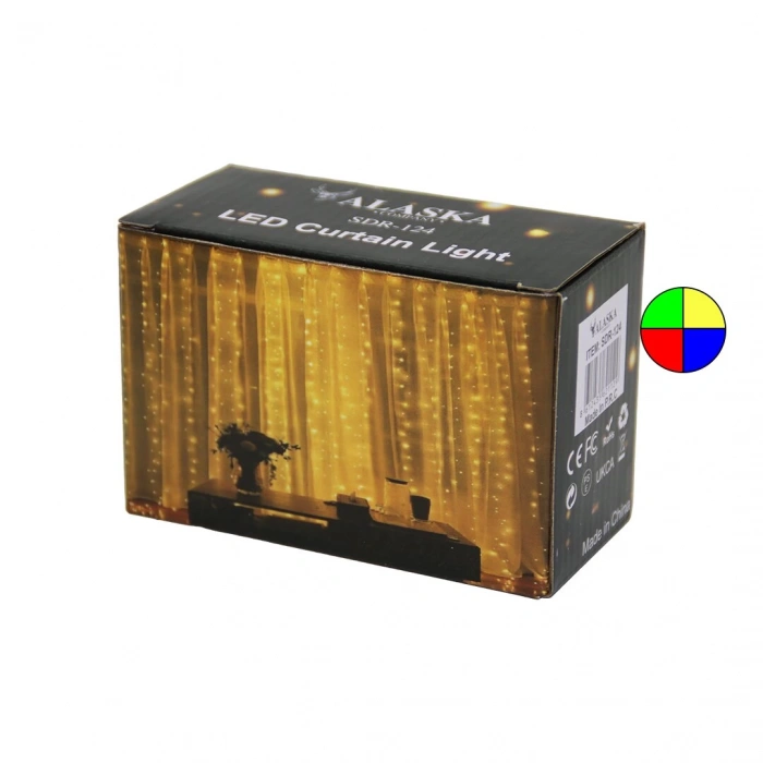 Rgb 3x3mt Usb - Kumandalı Tel Perde Led - Dekor Lamba (5148)