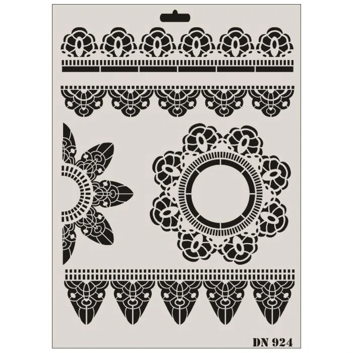 Timion Rich Dantel Seri Dn924 Stencil 35X25 Cm