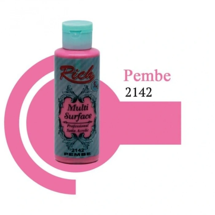 Timion Rich Multi Surface 2142 Pembe Akrilik Boya 120 Cc