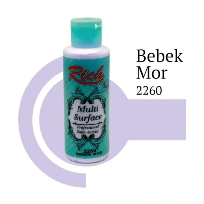 Timion Rich Multi Surface 2260 Bebek Mor Akrilik Boya 130 Cc