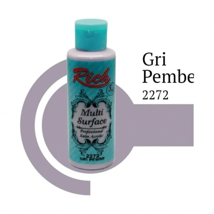 Timion Rich Multi Surface 2272 Gri Pembe Akrilik Boya 130 Cc