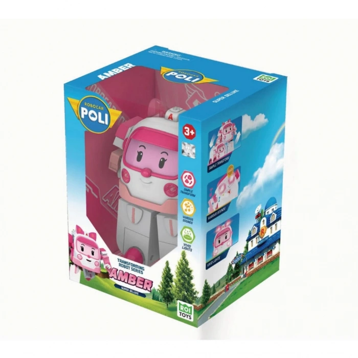 Timion Robocar Poli Büyük Transforming Robot Amber