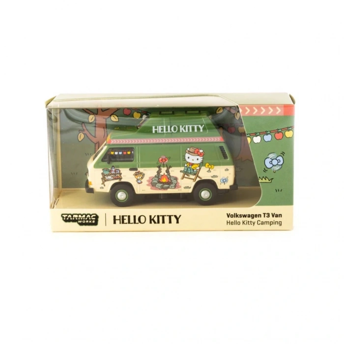 Schuco x  Works 1/64 Volkswagen T3 Van Hello Kitty Camping