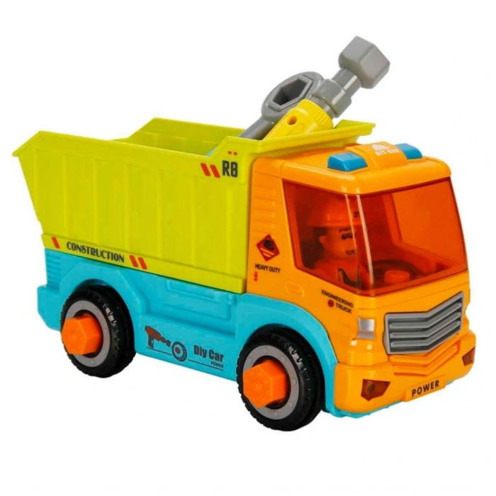 Sesli ve Işıklı Figürlü Sök Tak Mini Kamyon Seti