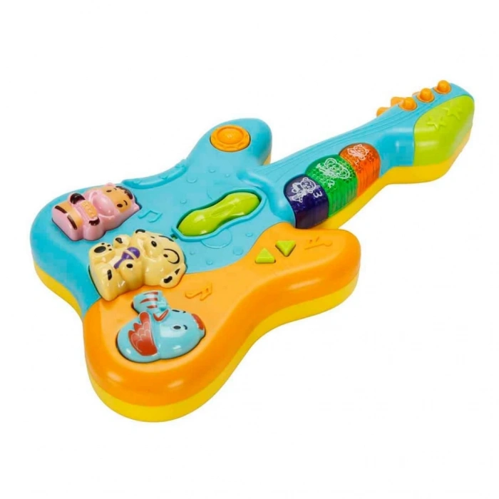 Sesli ve Işıklı Hayvan Figürlü Gitar