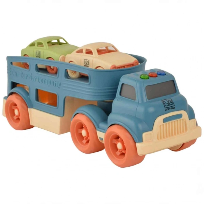 Timion Sesli ve Işıklı Taşıyıcı Tır 3 Parça