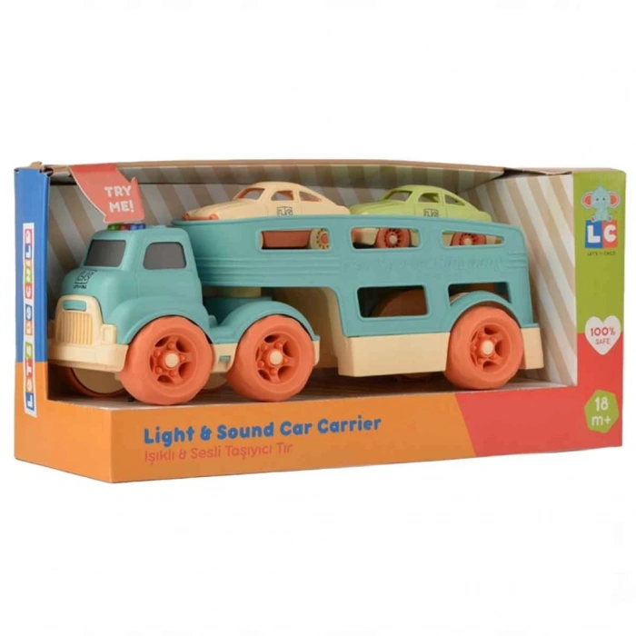 Timion Sesli ve Işıklı Taşıyıcı Tır 3 Parça