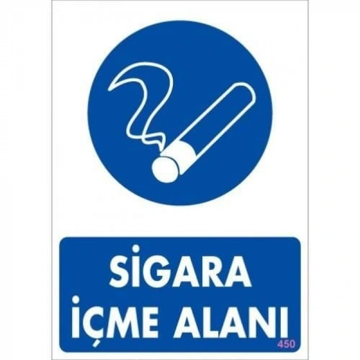 Timion Sigara İçme Alanı Uyarı Levhassı 25X35 Kod: 450