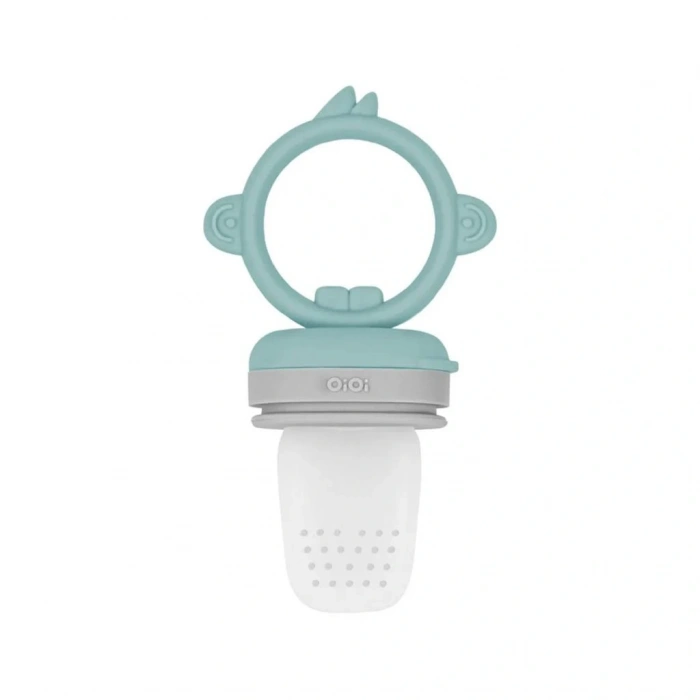 Timion Silikon Püre Meyve Sebze Emziği Aqua Green / Powder Grey