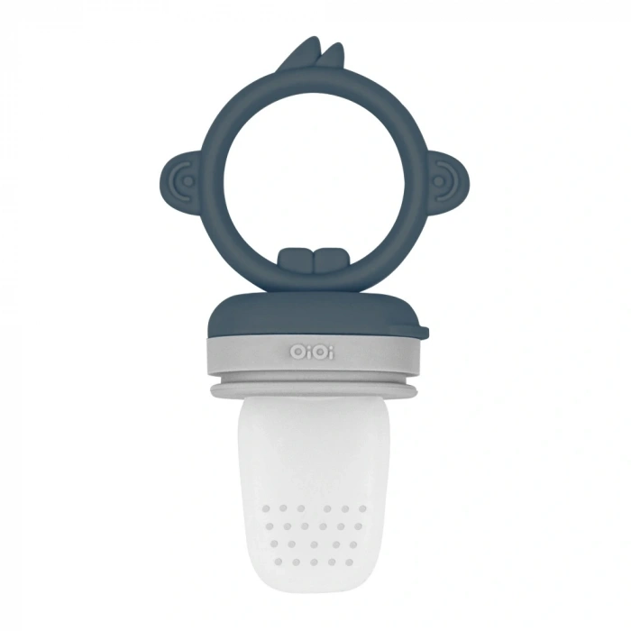 Timion Silikon Püre Meyve Sebze Emziği Deep Blue / Powder Grey