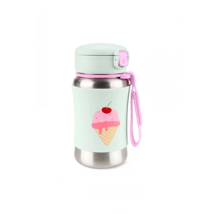 Skip Hop Zoo Pipetli Paslanmaz Çelik Suluk 350 ml Dondurma