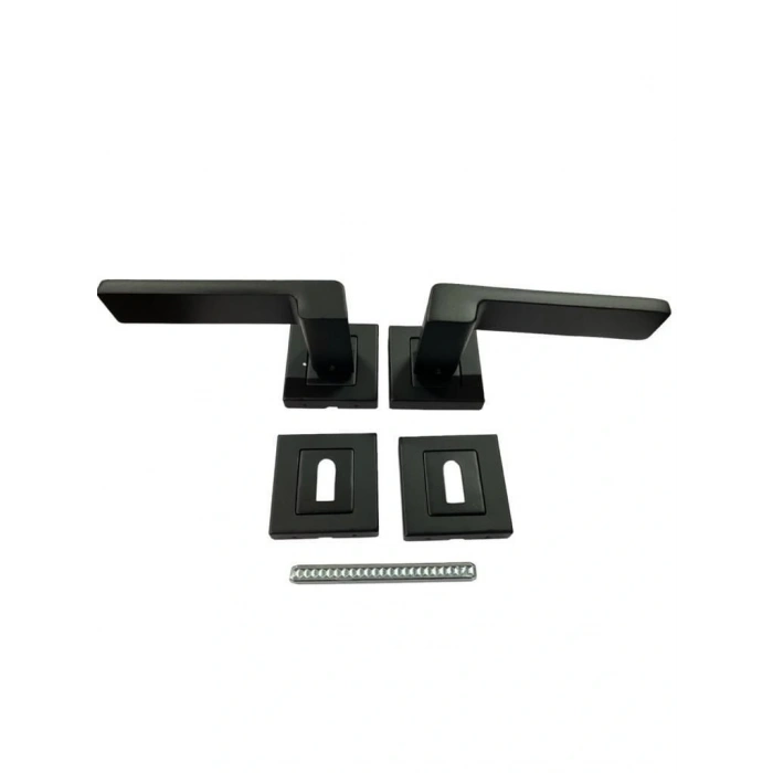 Timion Sofuoğlu Rozet Anka Mat Siyah Oda Kapı Kolu