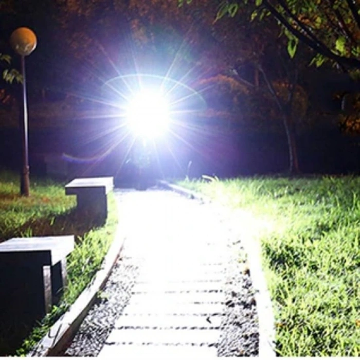 Timion Solar Enerjili Usb İle Şarj Edilebilir Ledli Bisiklet Feneri Kornalı Ve Su Geçirmez Far (5148)