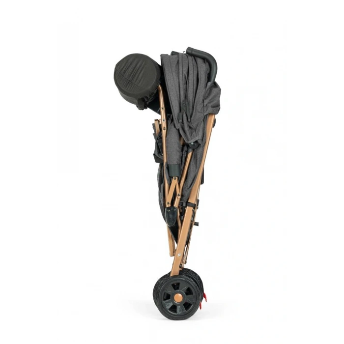 Strong Baston Bebek Arabası Antrasit Gold