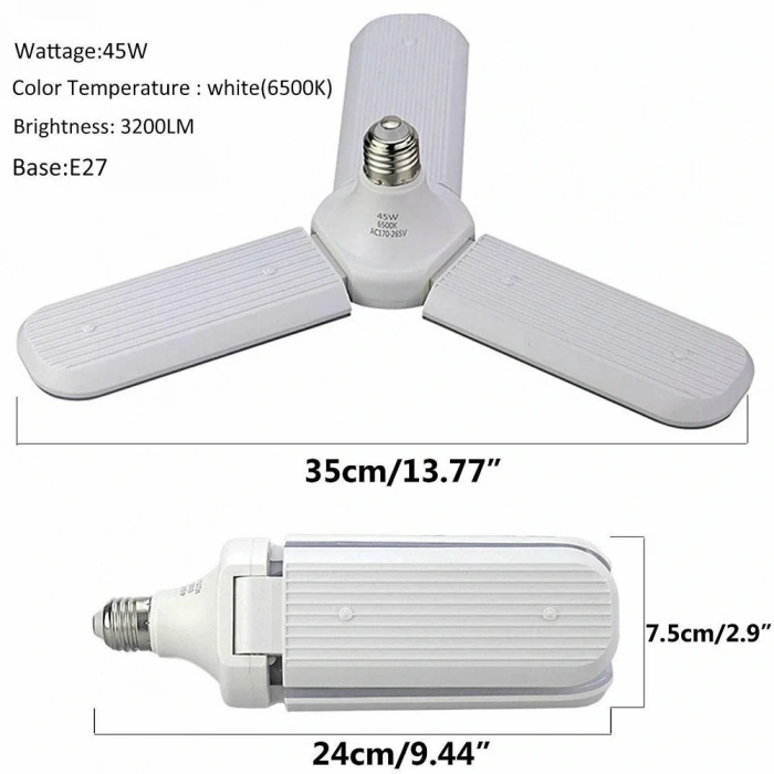 Timion Sunlife Beyaz Işık 3 Pervaneli 45 Watt Tasarruflu (5148)