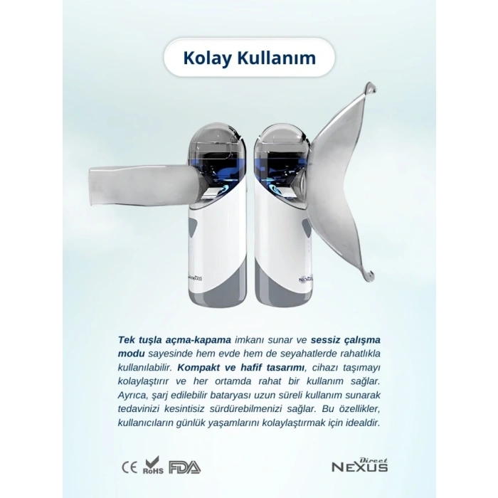 Taşınabilir Mesh Hava Makinesi Nebulizatör