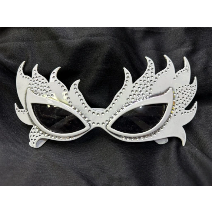 Timion Taşlı Göz Kamaştıran Gecenin Yıldızı Beyaz Parti Alev Gözlük