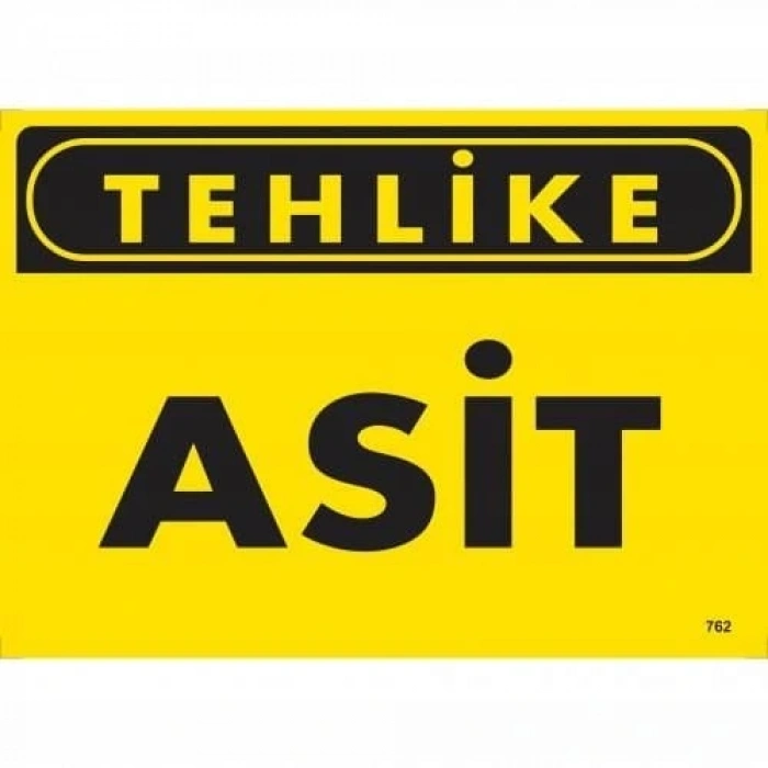 Timion Tehlike Asit Uyarı Levhası 25X35 Kod:762