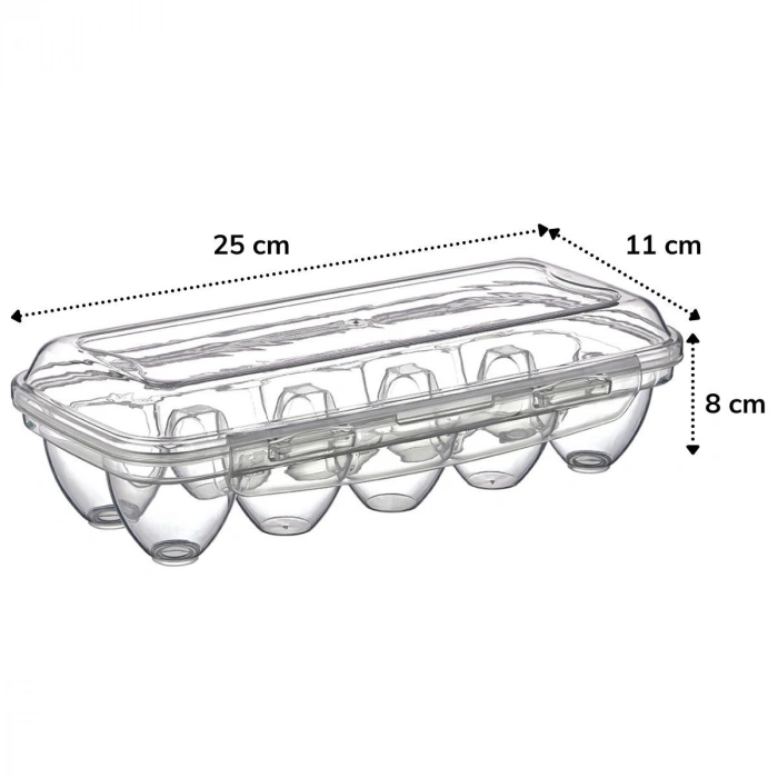Timion 10 Bölmeli Kilitli Kapaklı Yumurtalık Saklama Kutusu YU110 (5148)