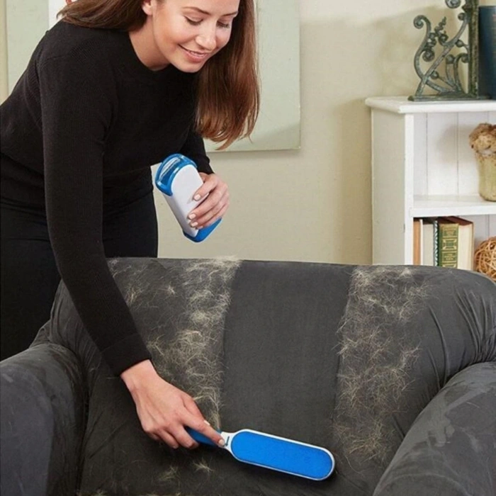 Timion 2'li Set Kıl Tüy Toplayıcı Kendinden Temizlemeli Tarak (5148)