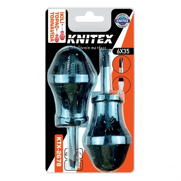 Timion 2PCS - YILDIZ-DÜZ  TOPAÇ TORNAVİDA SETİ 6X35 (5148)