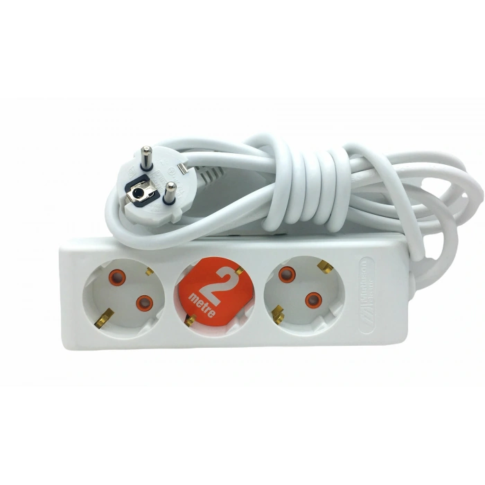 Timion 3LÜ 2MT.UZATMA KABLO GRUP PRİZ (5148)