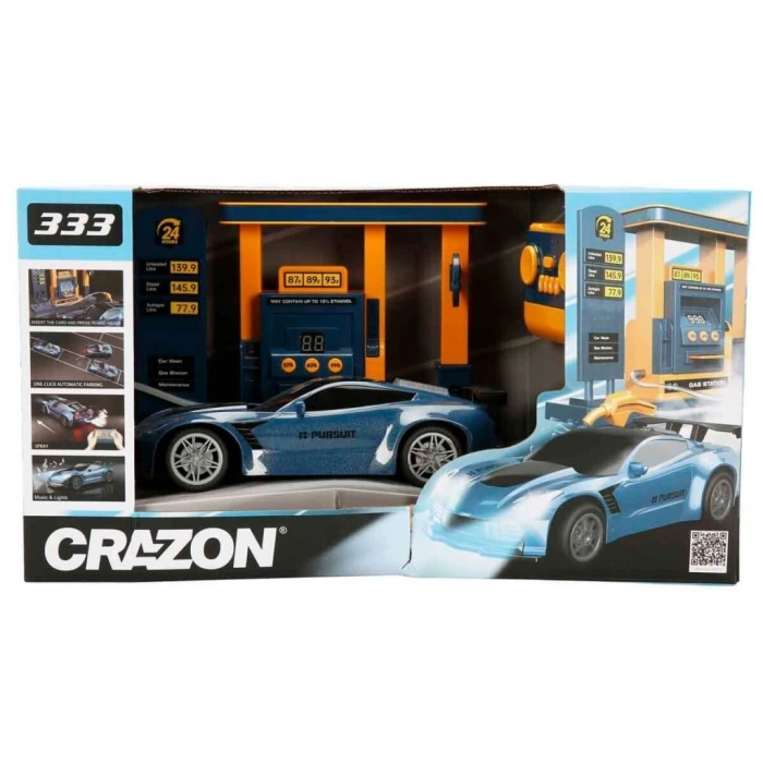 Timion 41627 SUN-ZHC-CRN-RC ARABA BENZİN İSTASYONLU DUMAN PÜSK 2 4GHZ SES IŞIK