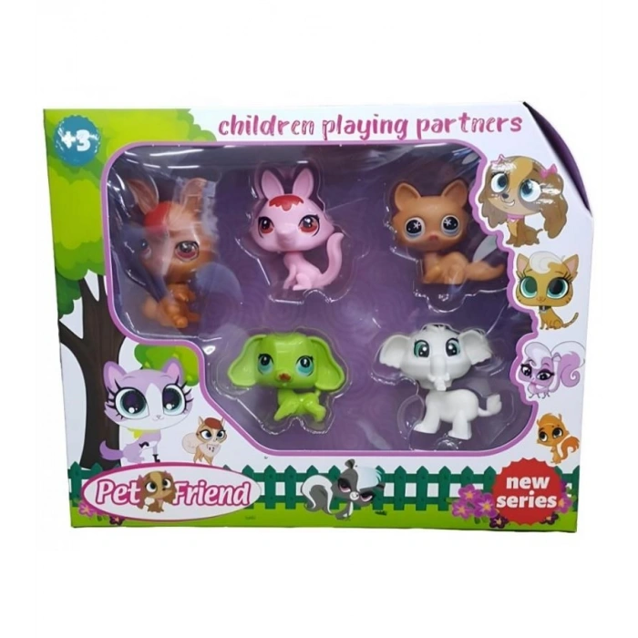 Timion 5 Lİ SEVİMLİ KUTULU HAYVANLAR