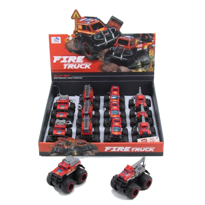 Timion 779-69A DUBLE SÜRTMELİ METAL DIECAST İTFAİYE