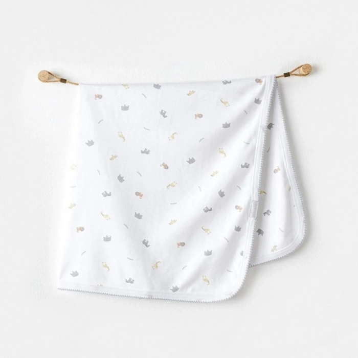 Timion AC25808 Blanket 85x90 Little King Bebek Battaniye White