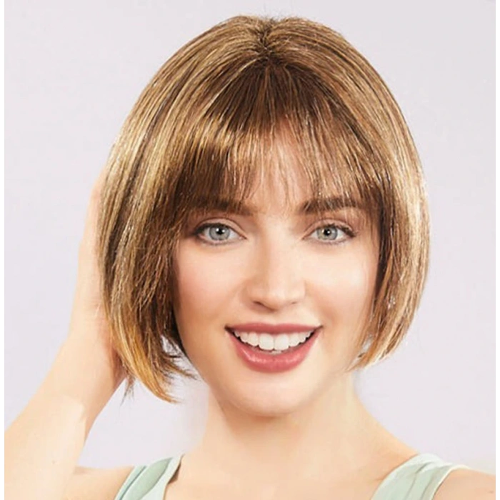 Timion Açık Kahverengi Küt Parti Peruk Küt Saç (5148)