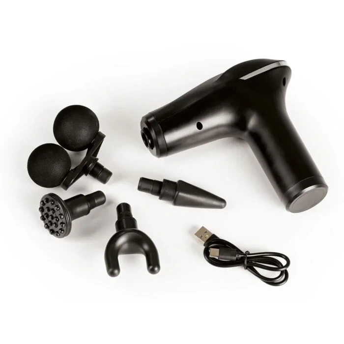 Timion Akıllı Çipli Titreşimli Masaj Tabancası – 6 Hız Ayarlı, 4 Başlıklı, 3200 RPM Güçlü Motor, Sessiz Taşınabilir Masaj Aleti (5148)