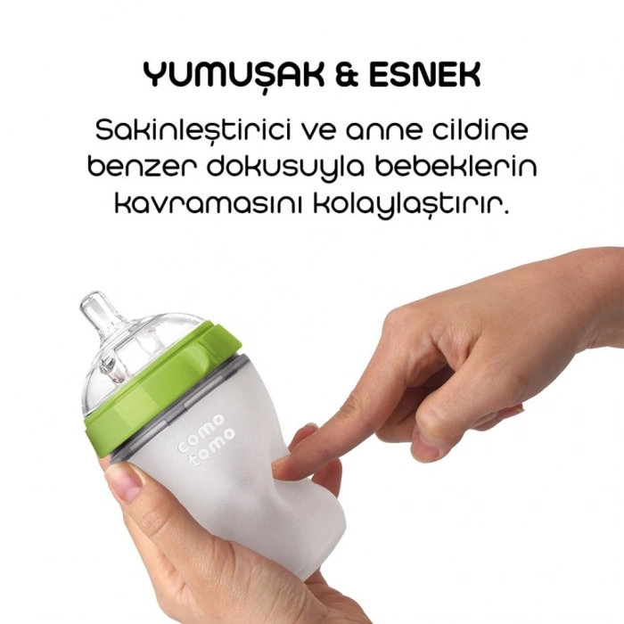 Timion Antikolik Silikon Biberon 250 ml 3-6 Ay Yeşil