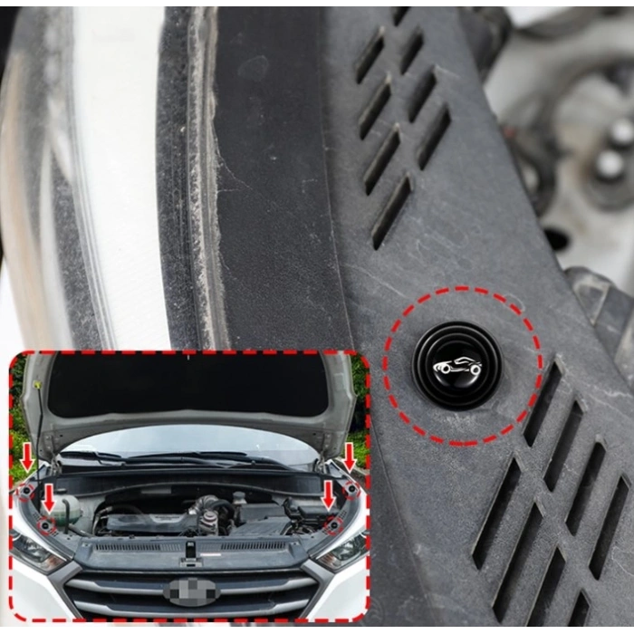 Timion Araba Kapı Ses ve Darbe Emici Pad 10 Adet Siyah