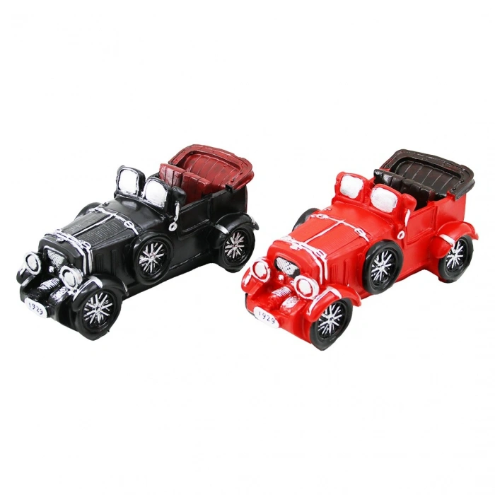 Timion Araba Vintage Dekoratif Biblo - Kumbara Renkli 20.5x7x9cm Reçine (5148)