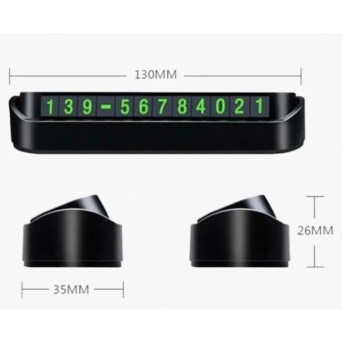 Timion Araç Torpido Üstü Aç Kapa Numaratör Turuncu Kutu