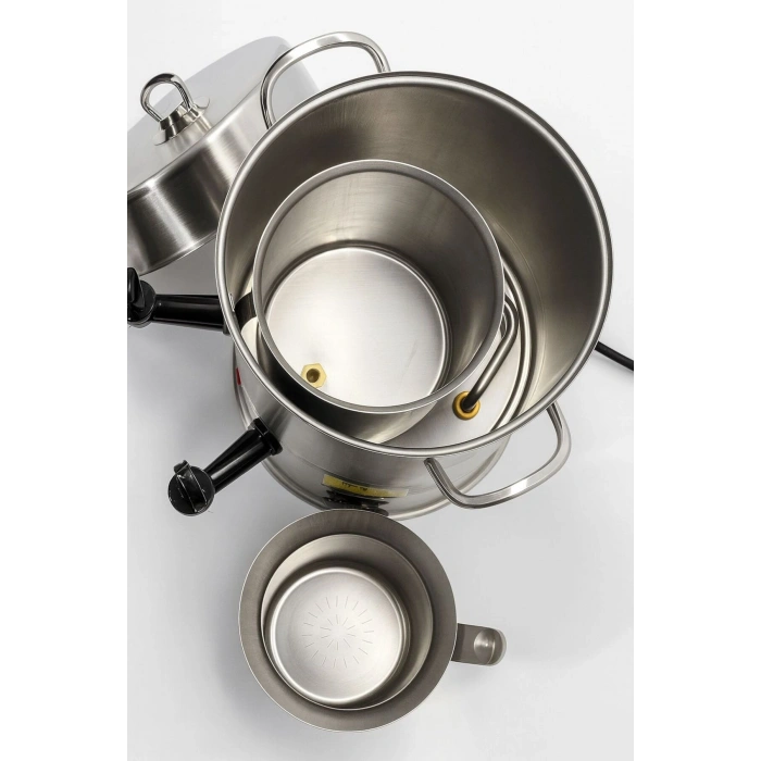 Timion Armağan 250 Bardak Çay Otomatı Elektrikli Semaver Çay Makinesi Çift Musluk 2500w (5148)