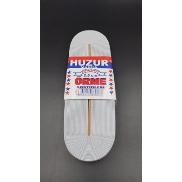 Timion BEYAZ - 2.5CM PAÇA LASTİK GENİŞ 10MT. (5148)