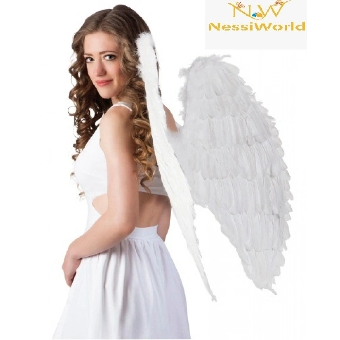 Timion Beyaz Renkli Büyük Boy Melek Kanadı 55x80 cm