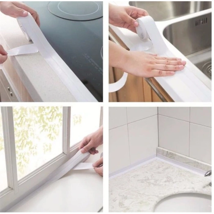 Timion BEYAZ Su Sızdırmaz Lavabo Kenar Bandı (3.2m) (5148)