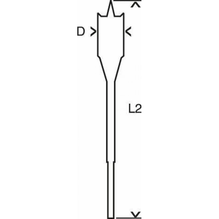 Timion Bosch 10X152 Altıgen Yassı Ahşap Maktap Ucu