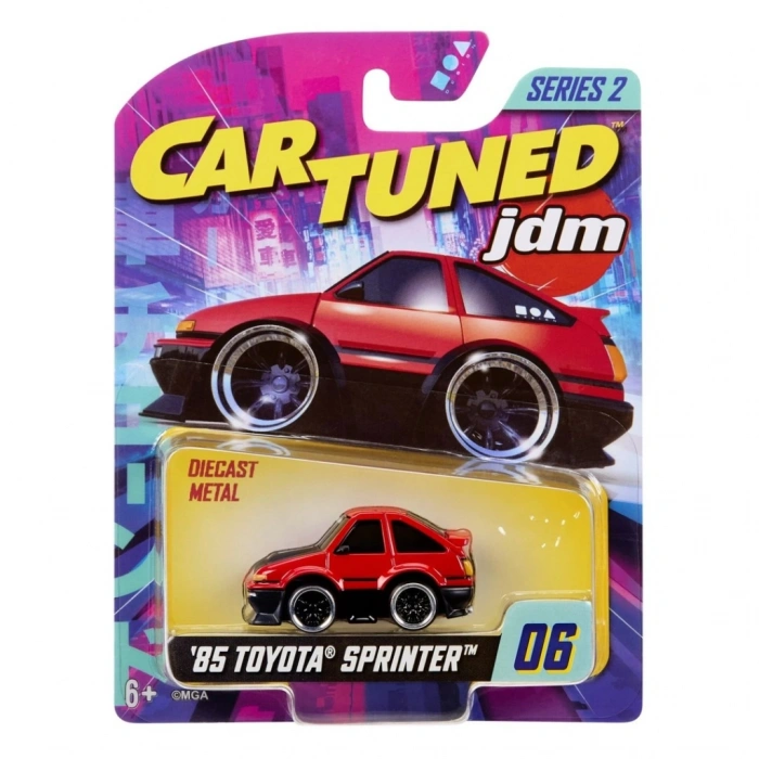 Timion CarTuned JDM Seri 2 1985-87 Sprinter Trueno GT-Apex AE86 - Siyah Kırmızı Araba