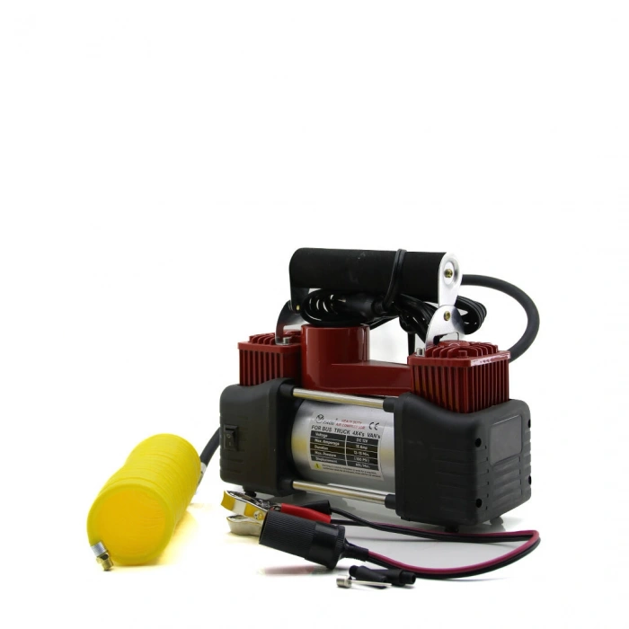 Timion ÇİFT SİLİNDİR OTO - ARAÇ HAVA KOMPRESÖRÜ DC/12V - 23Amp - 150PSI FENERLİ BAR GÖSTERGELİ (5148)