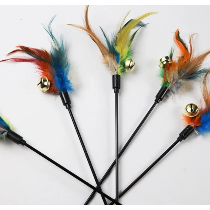 Timion Çıngıraklı Tüylü Kedi Oyun Çubuğu (5148)