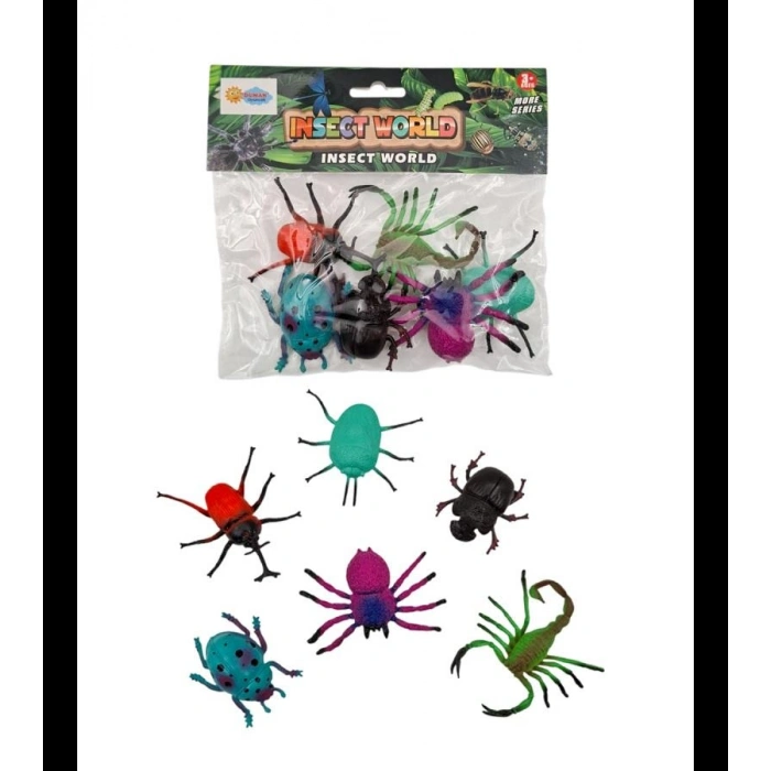 Timion DMN1122B-1 PVC DE 5Lİ BÖCEKLER -DMN