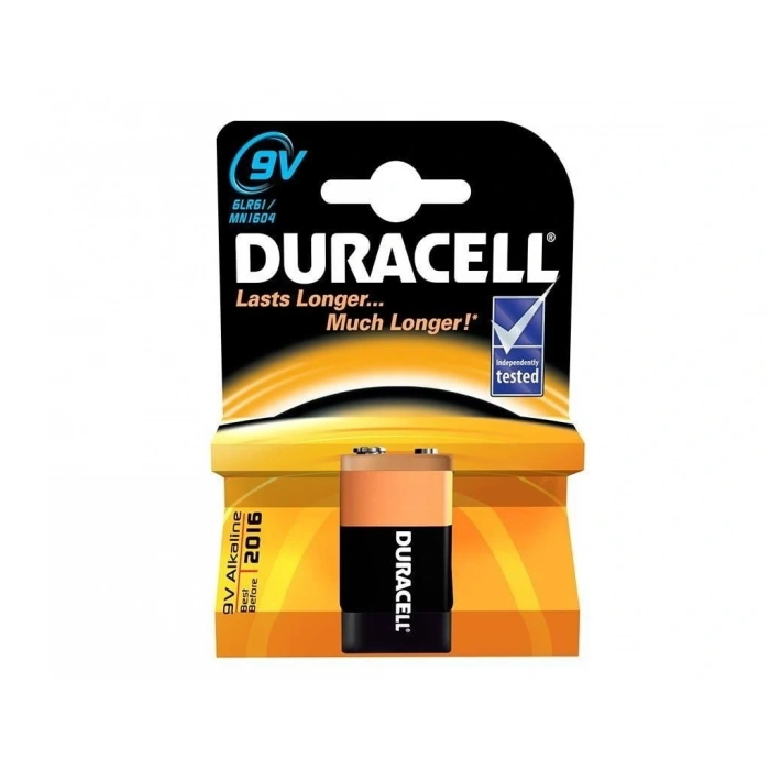 Timion Duracell 9 Volt Alkalin Pil