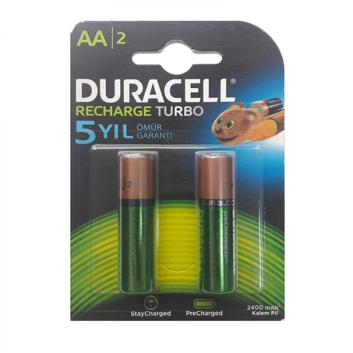 Timion Duracell Şarj Edilebilir Kalem Pil 2'Lİ AA 2500 mAh