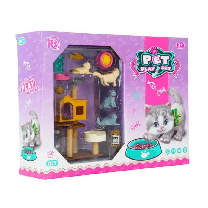 Timion EVCİL HAYVAN YAVRU KEDİ OYUN SETİ-MGA